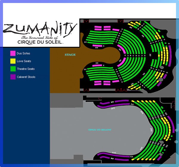 ka las vegas tickets bing zumanity seating chart